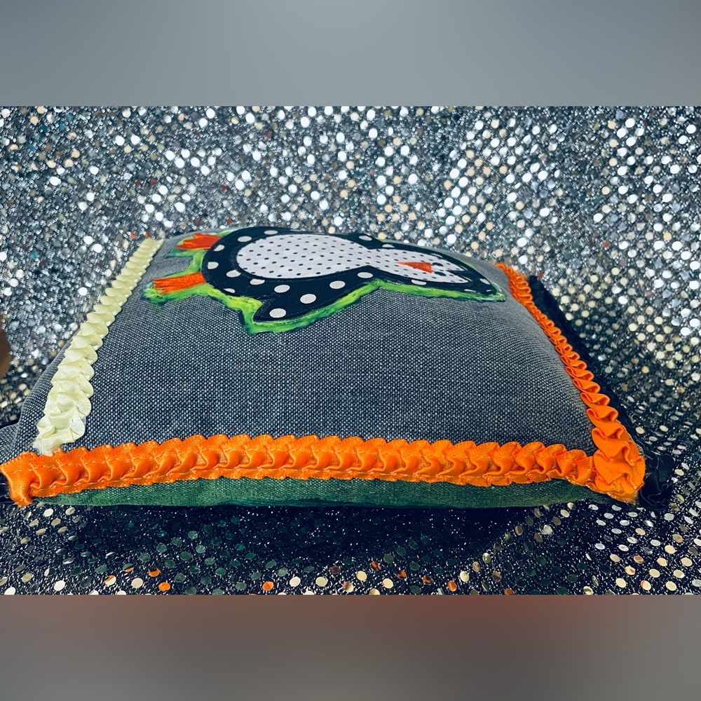 Hand Crafted Glow In The Dark Penguin Pillow Children - Picture 9 of 14